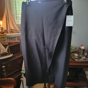 Forever 21 Charcoal Satin Skirt